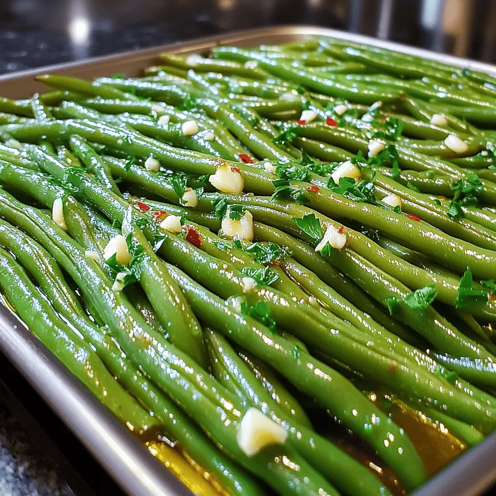 Garlic Butter Roasted Green Beans Simple and Tasty Side