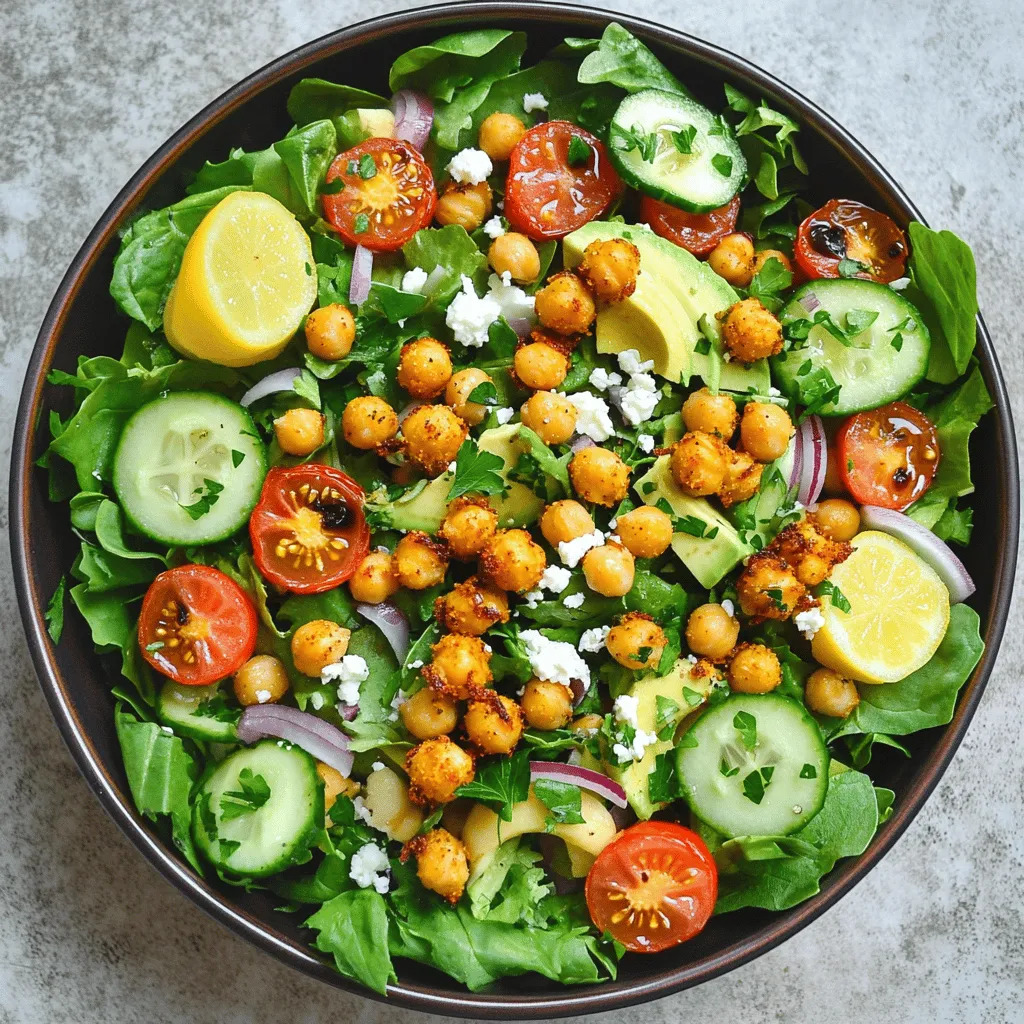 Crispy Chickpea Salad Fresh and Flavorful Delight