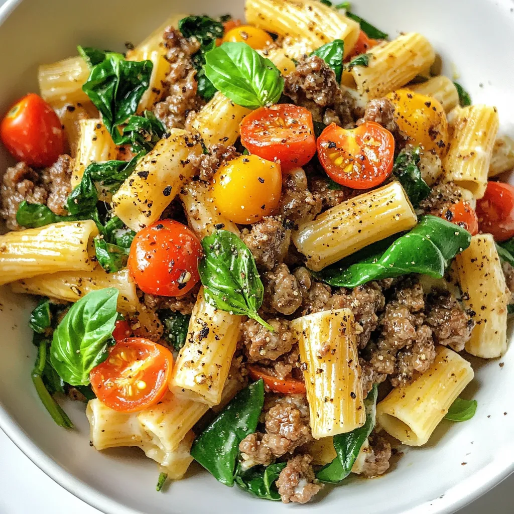 Creamy High Protein Beef Pasta Flavorful and Easy Meal