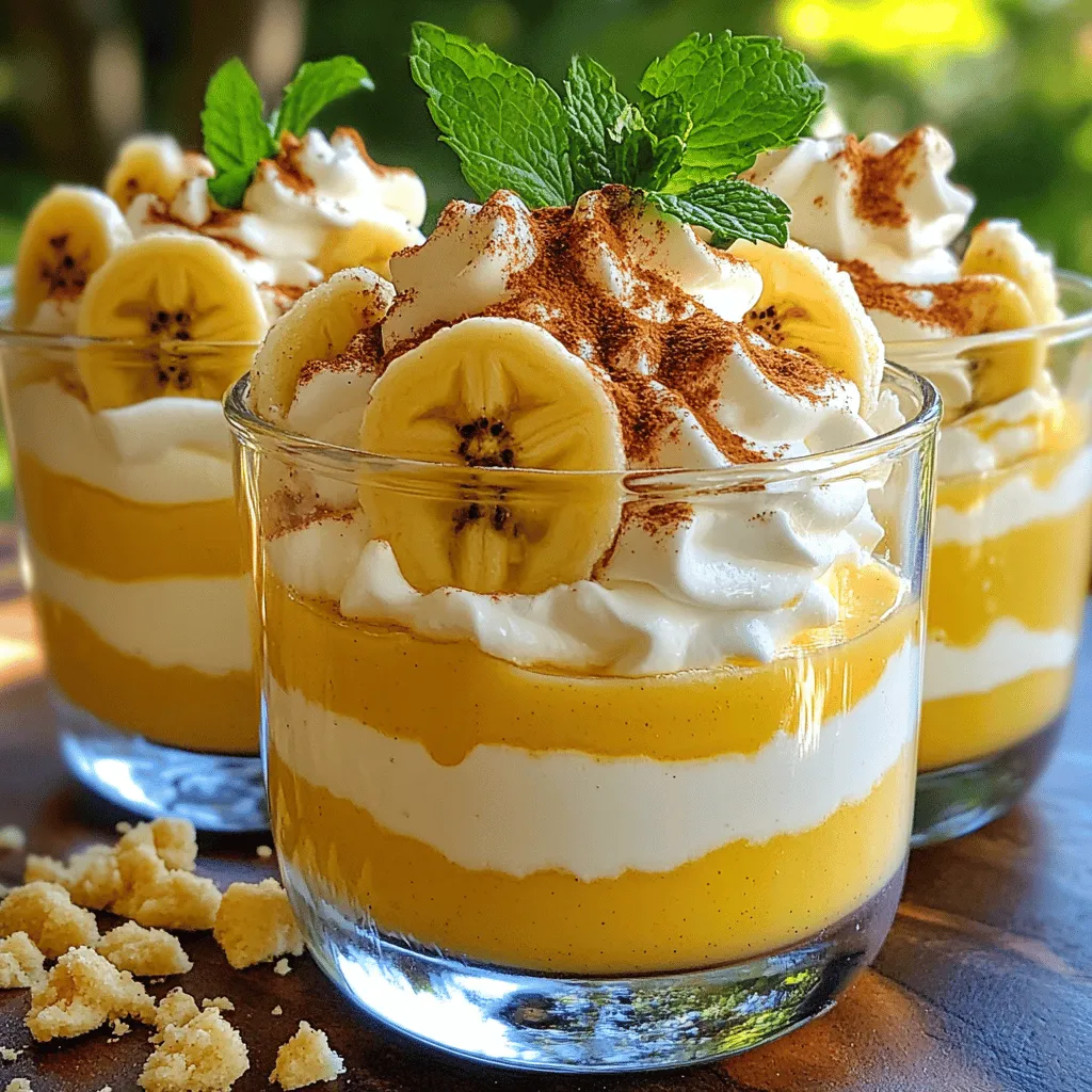 - 3 ripe bananas, sliced - 1 package (5.1 oz) instant vanilla pudding mix - 2 cups cold milk - 1 cup heavy whipping cream - 1/4 cup powdered sugar - 1 teaspoon vanilla extract - 1 package (11 oz) vanilla wafer cookies - Optional: ground cinnamon