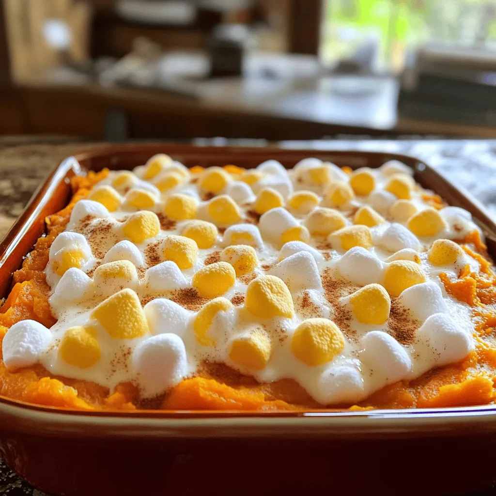 Sweet Potato Casserole with Marshmallows Delight