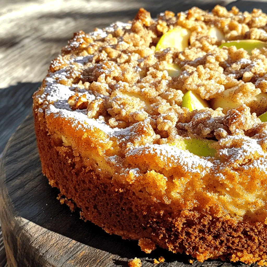 Apple Cinnamon Streusel Coffee Cake Delightful Recipe