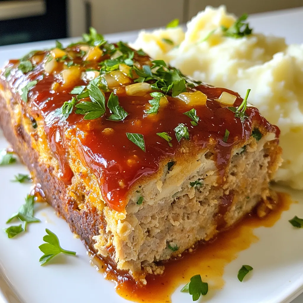 Chicken Meatloaf Garlic Parmesan Flavorful Delight