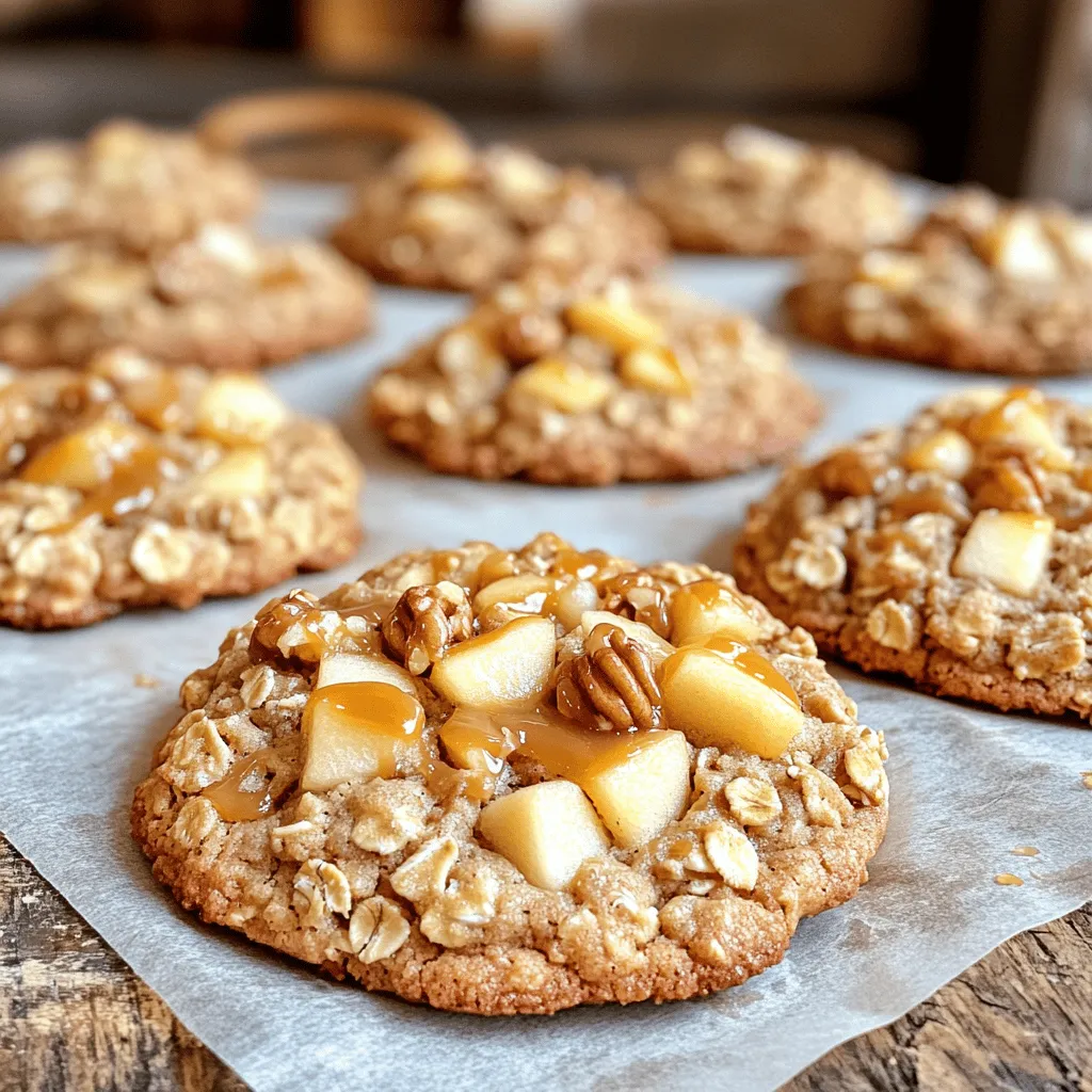 Caramel Apple Oatmeal Cookies Delightful Fall Treat