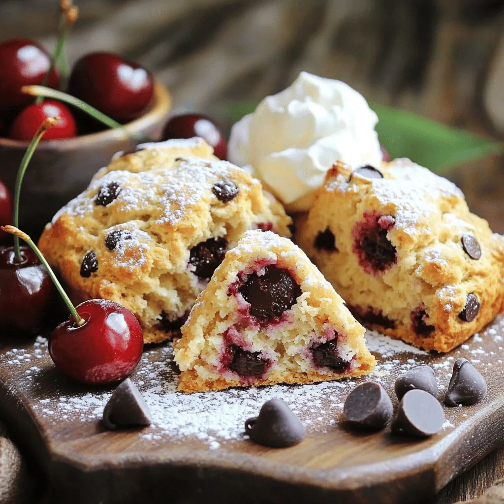 Cherry Chocolate Chip Scones Delightful and Easy Recipe