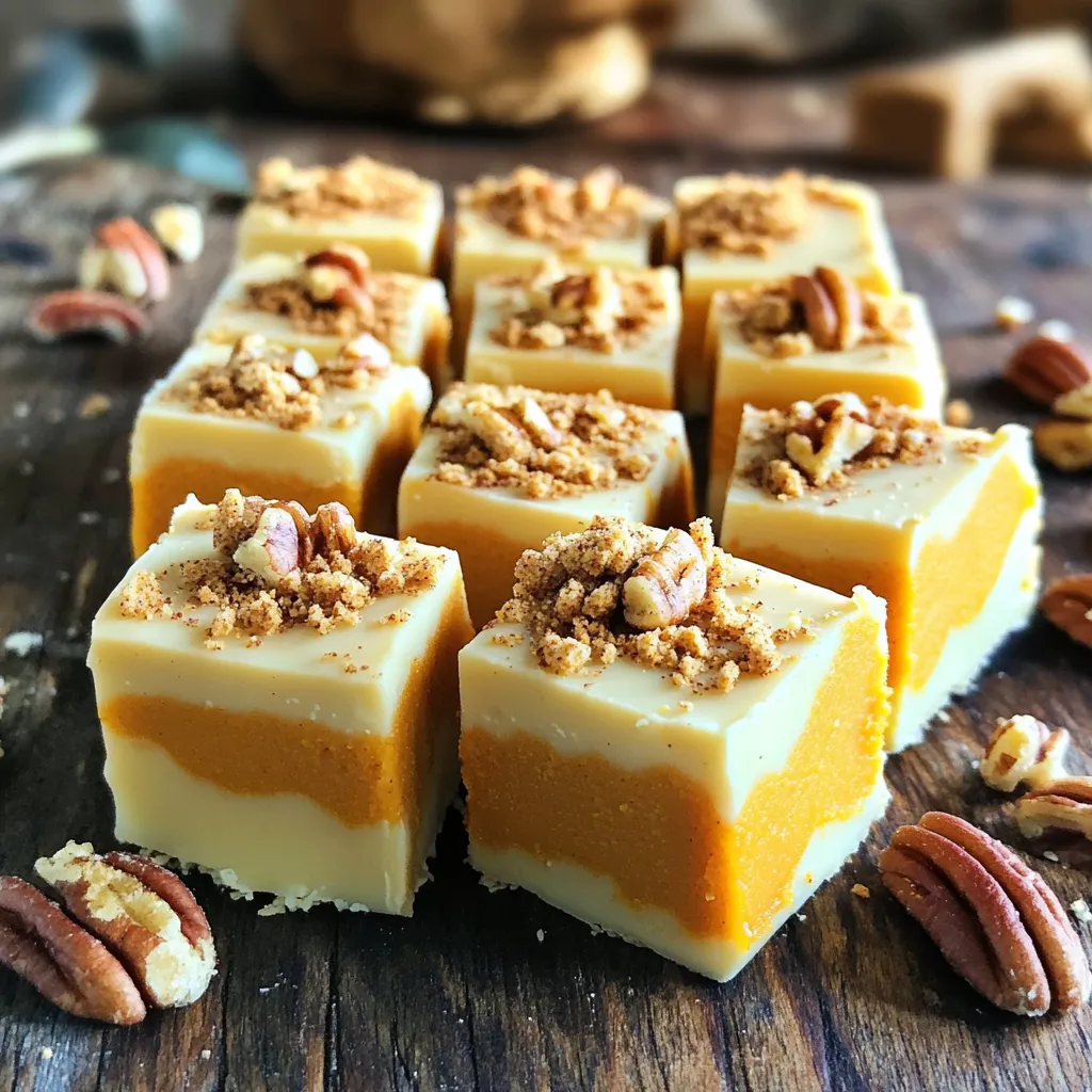 No-Bake White Chocolate Pumpkin Fudge Delight