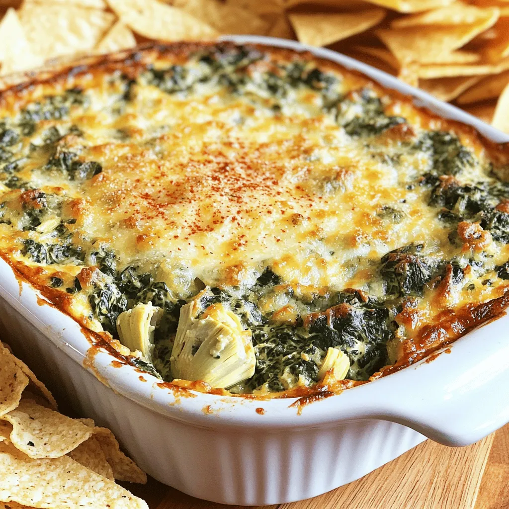 Creamy Spinach Artichoke Dip Flavorful and Easy Recipe