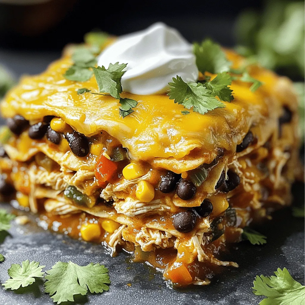 Chicken Enchilada Casserole Easy Family Dinner Idea