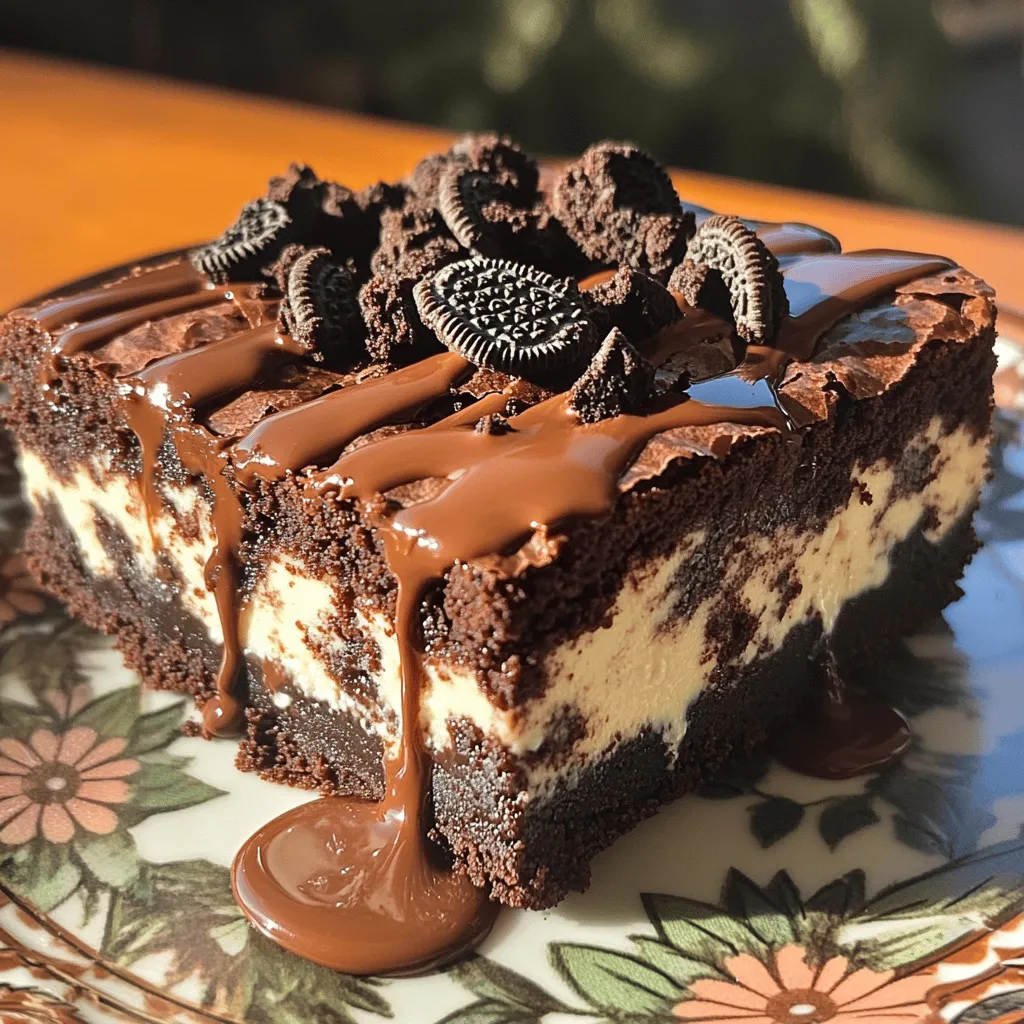 Oreo Cheesecake Brownies Irresistible Dessert Delight