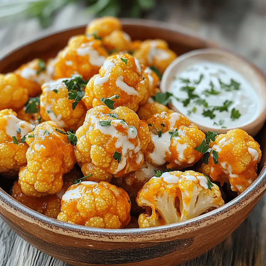 Savory Buffalo Cauliflower Bites Easy and Flavorful Snack