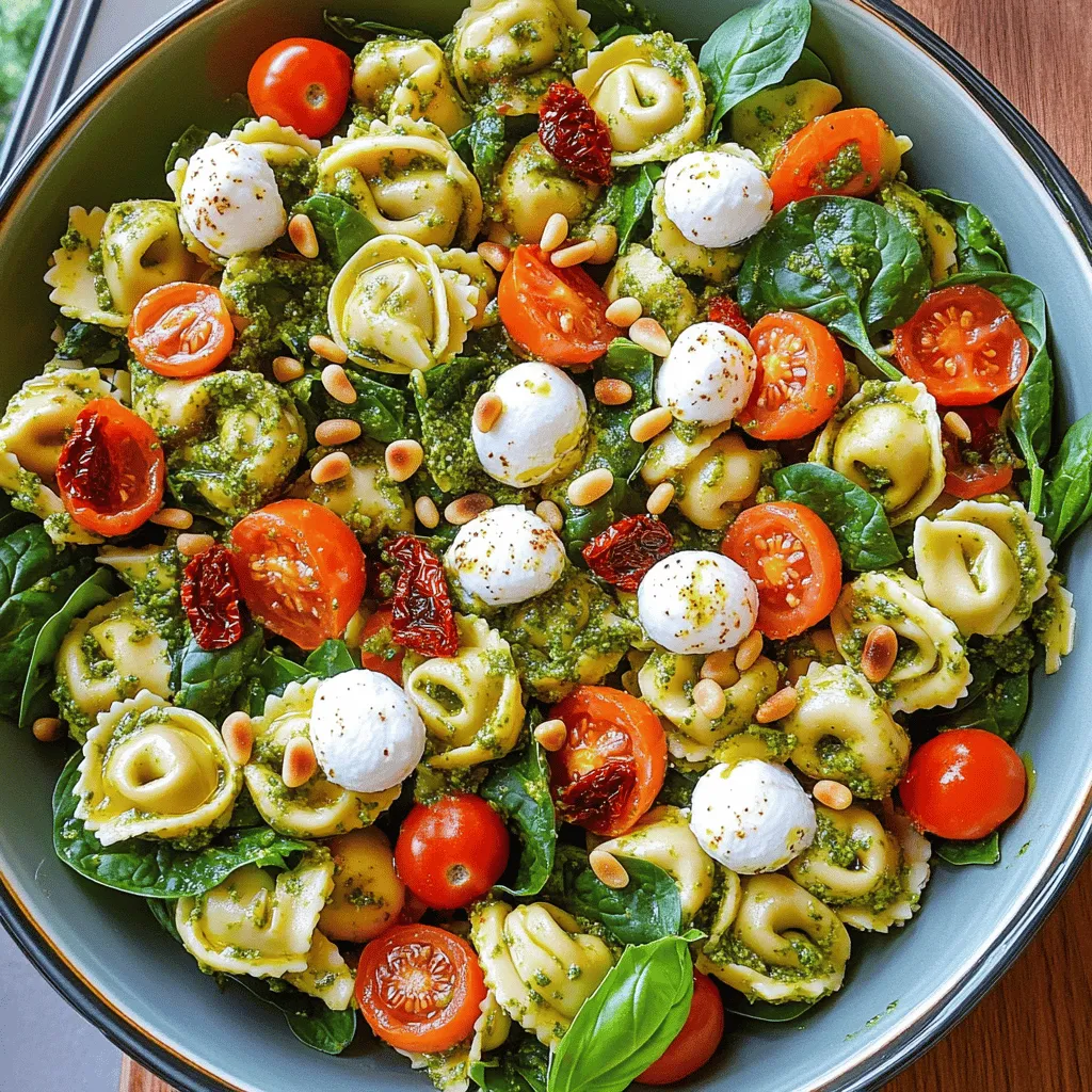 Pesto Tortellini Pasta Salad Easy and Tasty Recipe