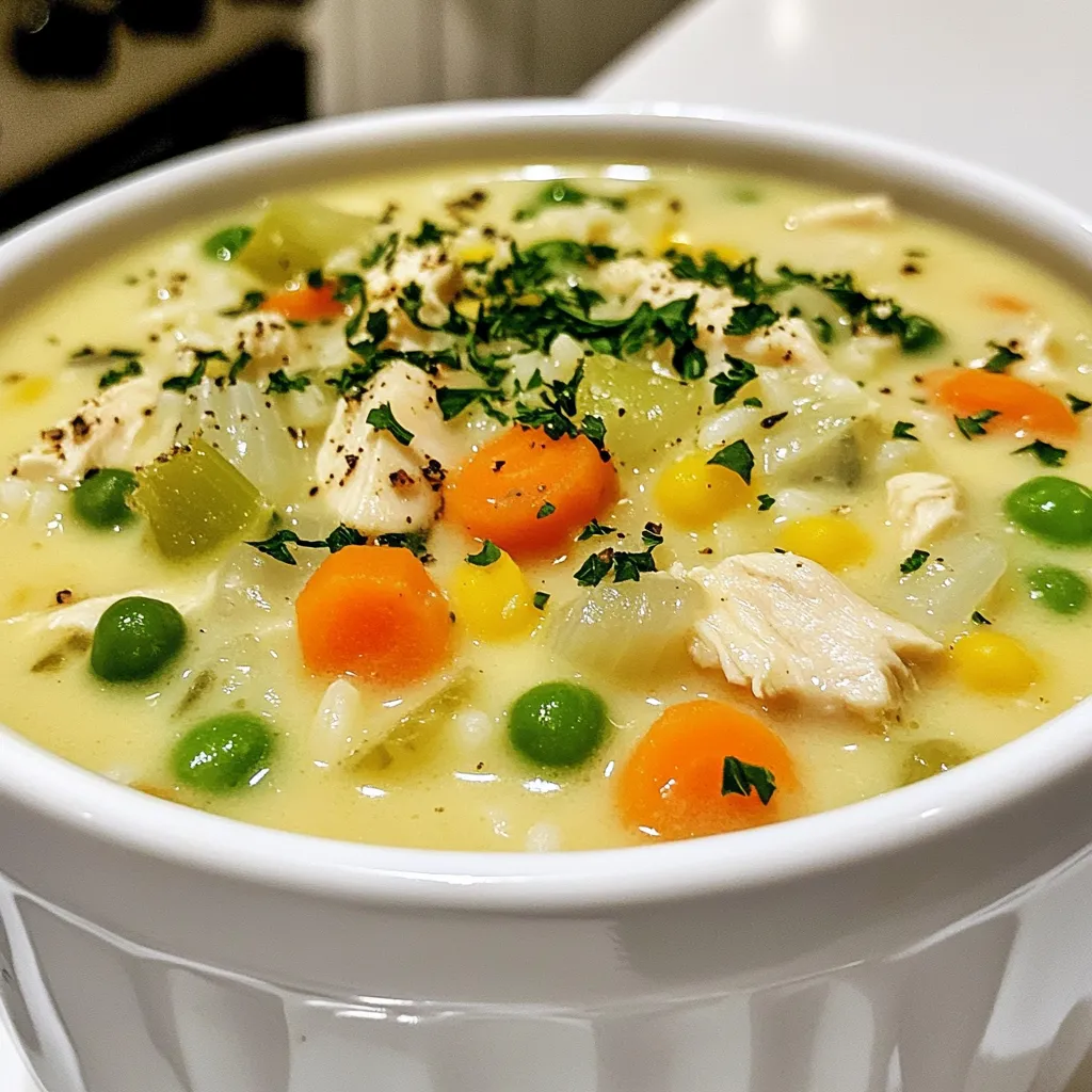 Creamy Chicken and Rice Soup Simple Comfort Recipe