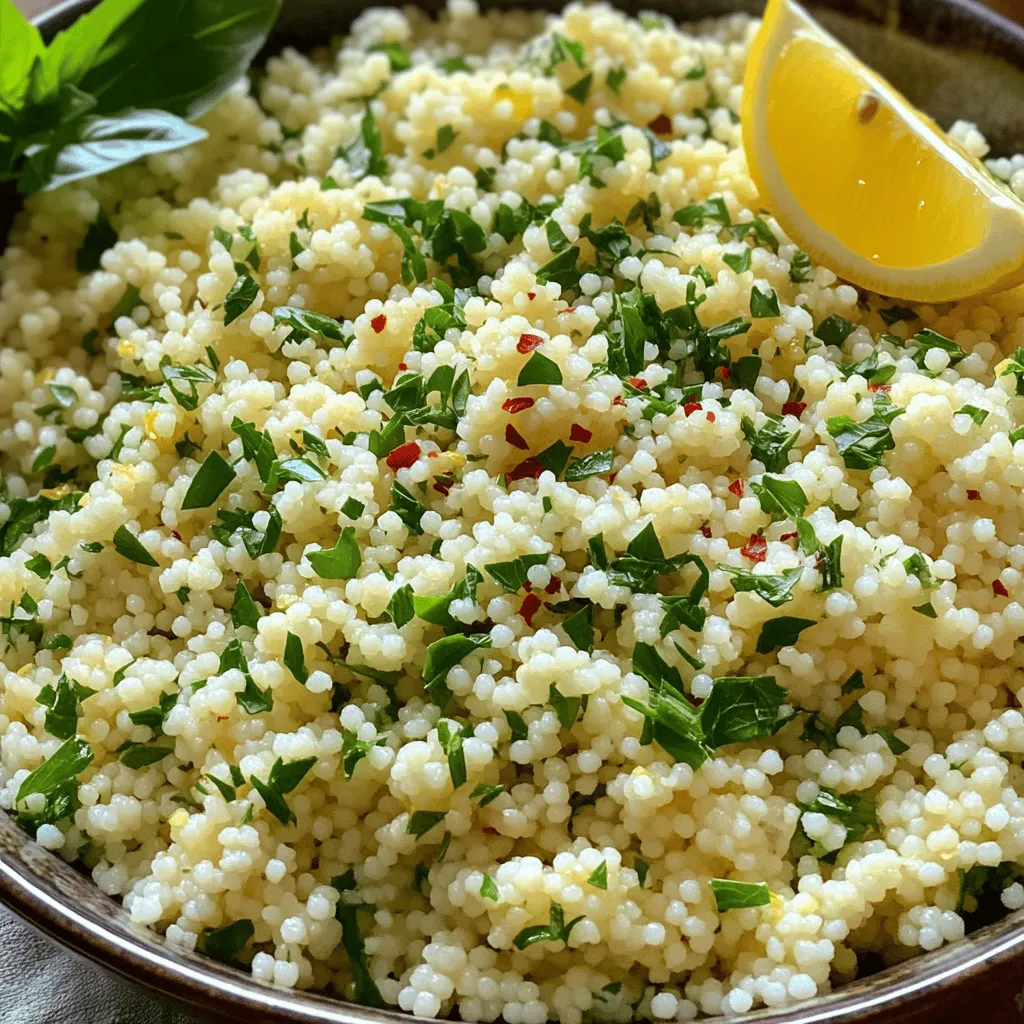 Lemon Herb Couscous Fresh and Flavorful Side Dish