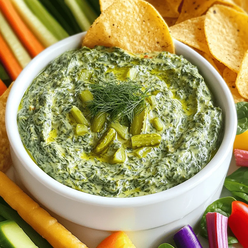 Pickle Spinach Dip Creamy and Flavorful Delight