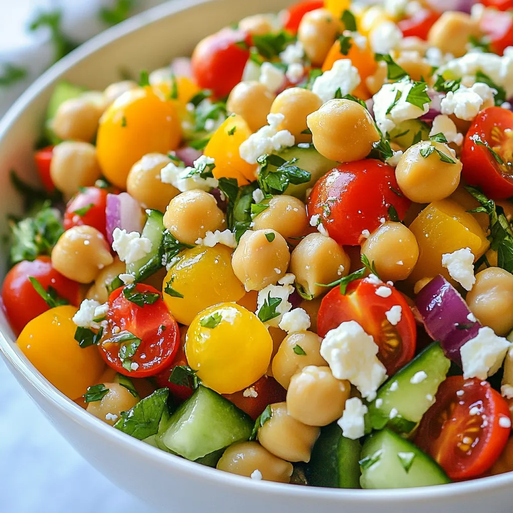 Mediterranean Chickpea Salad Fresh and Flavorful Dish