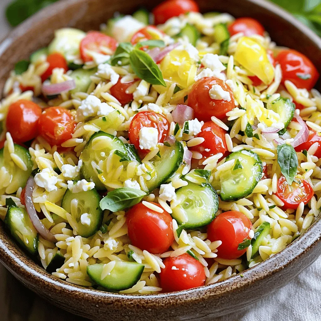 Lemon Basil Orzo Salad Fresh and Flavorful Dish