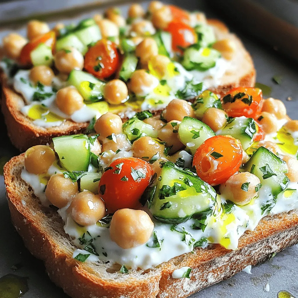 Chickpea Salad Melts Tasty and Hearty Lunch Idea