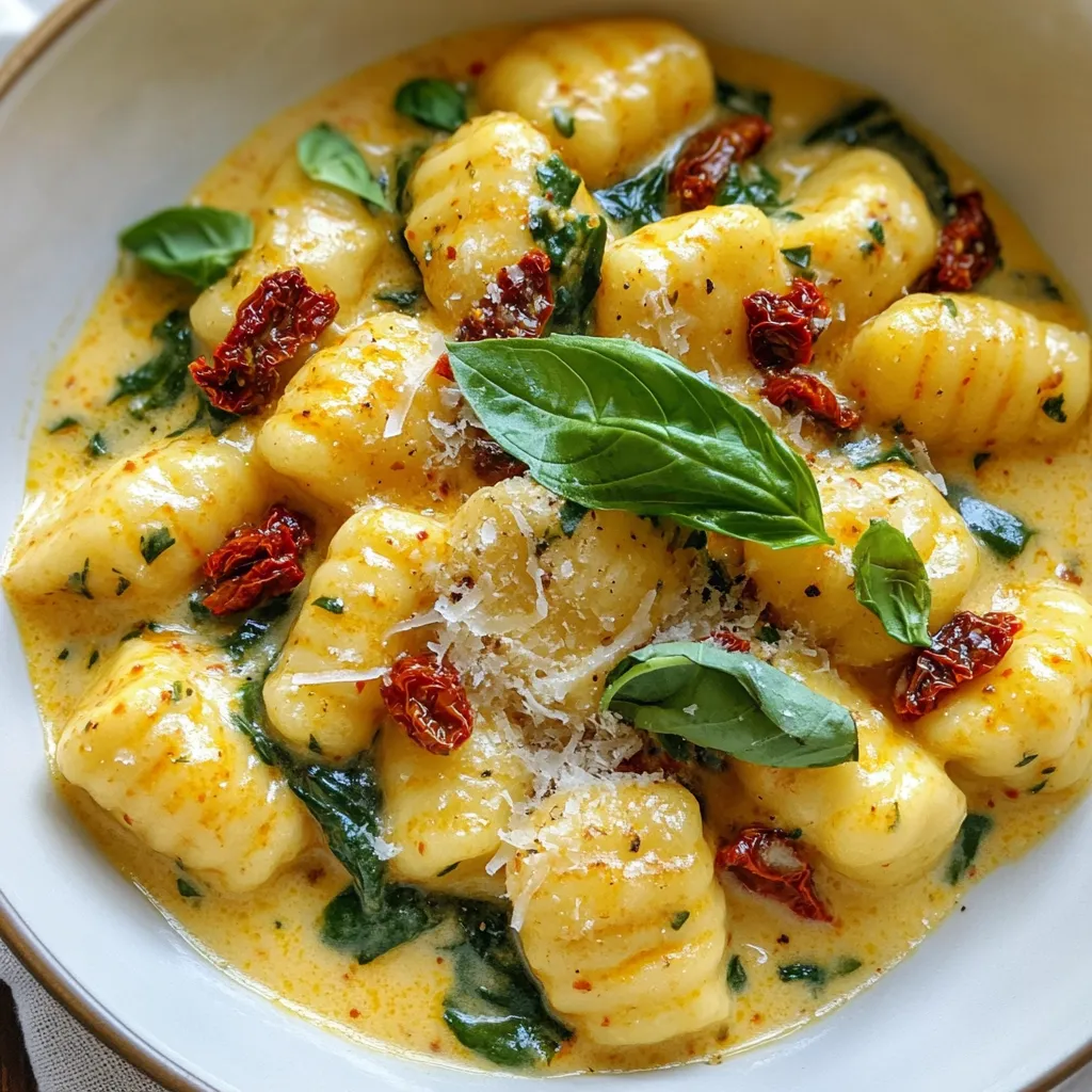 Creamy Sun Dried Tomato Gnocchi Delightful Dinner