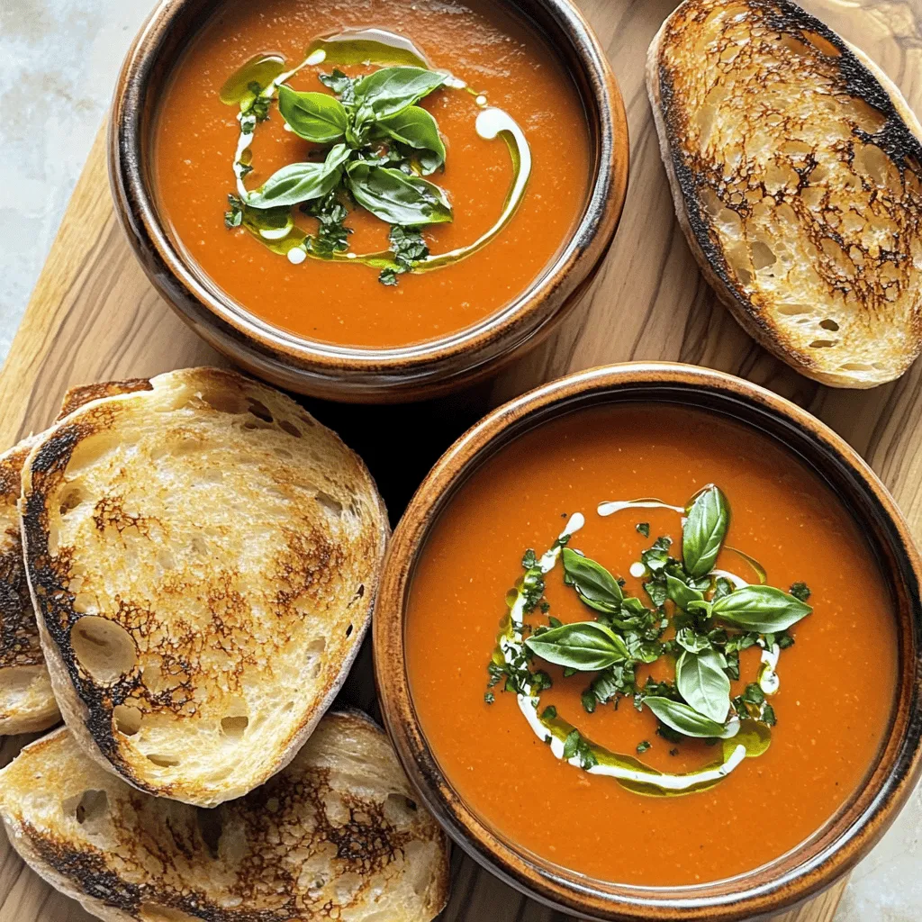 Creamy Tomato Basil Soup Delicious Comfort in a Bowl