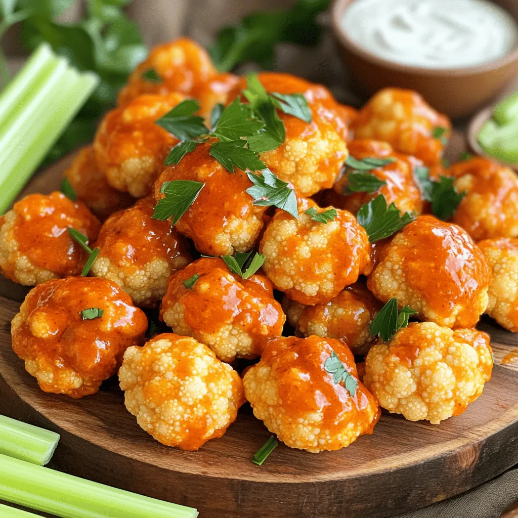 Buffalo Cauliflower Bites Flavorful Veggie Delight