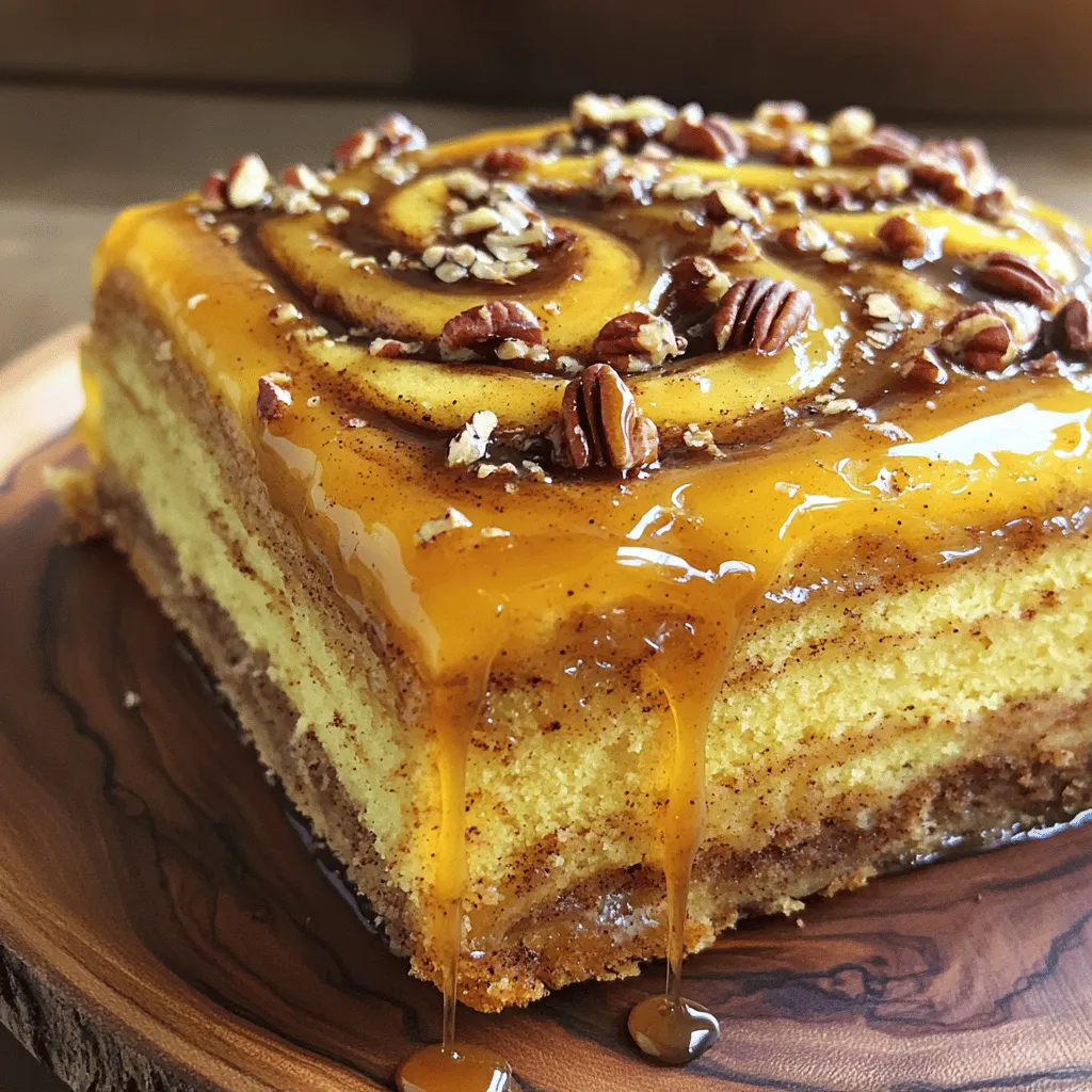 Maple Pecan Cinnamon Roll Cake Moist and Flavorful Treat
