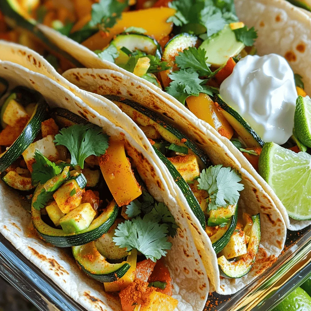 Spicy Zucchini Tacos Flavorful and Easy to Make