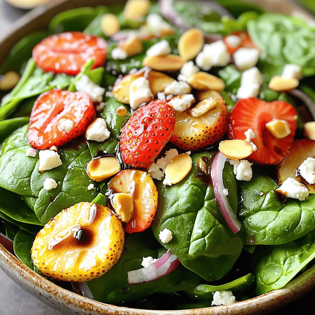 Strawberry Spinach Salad Fresh and Flavorful Dish