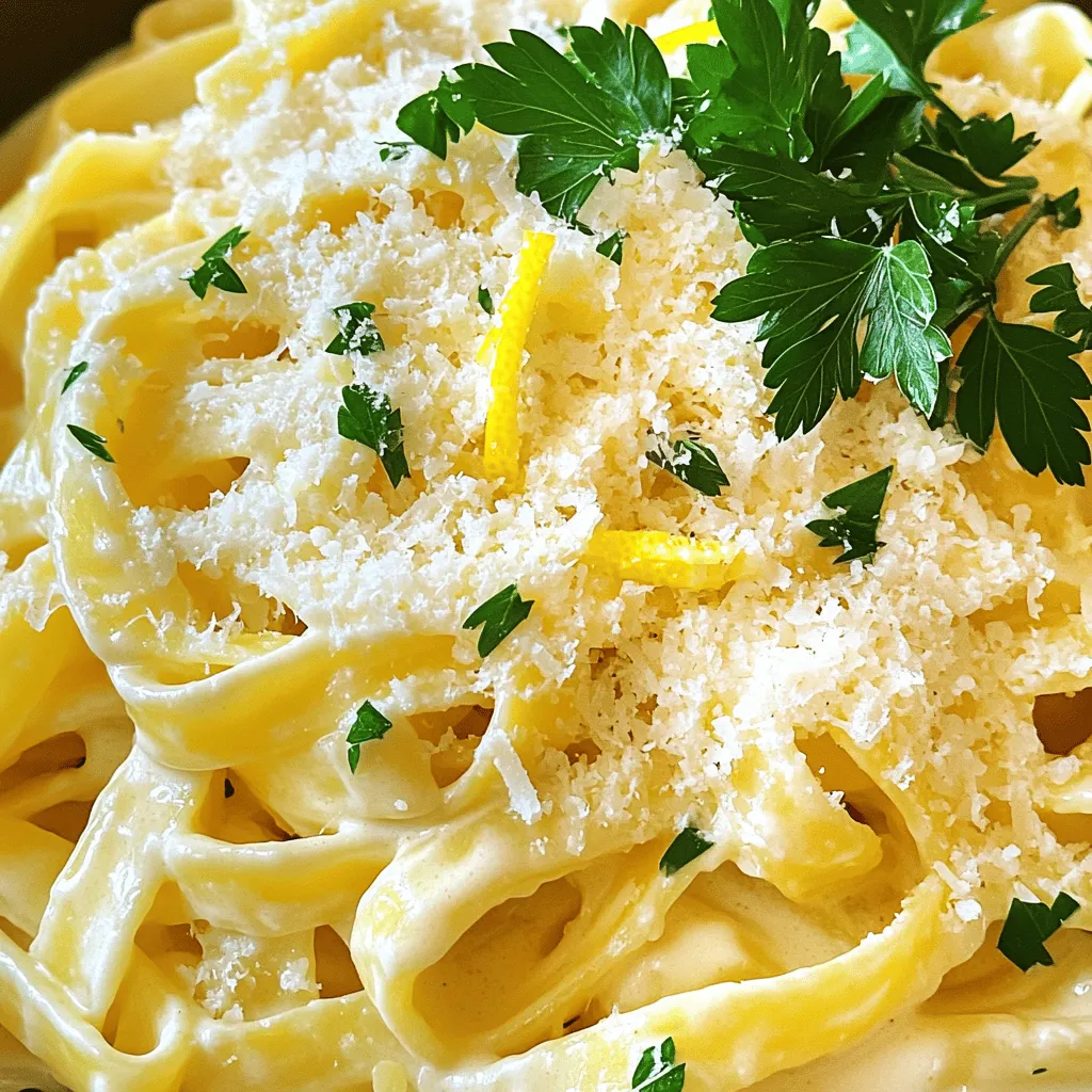 Creamy Lemon Garlic Pasta Delightful and Easy Meal