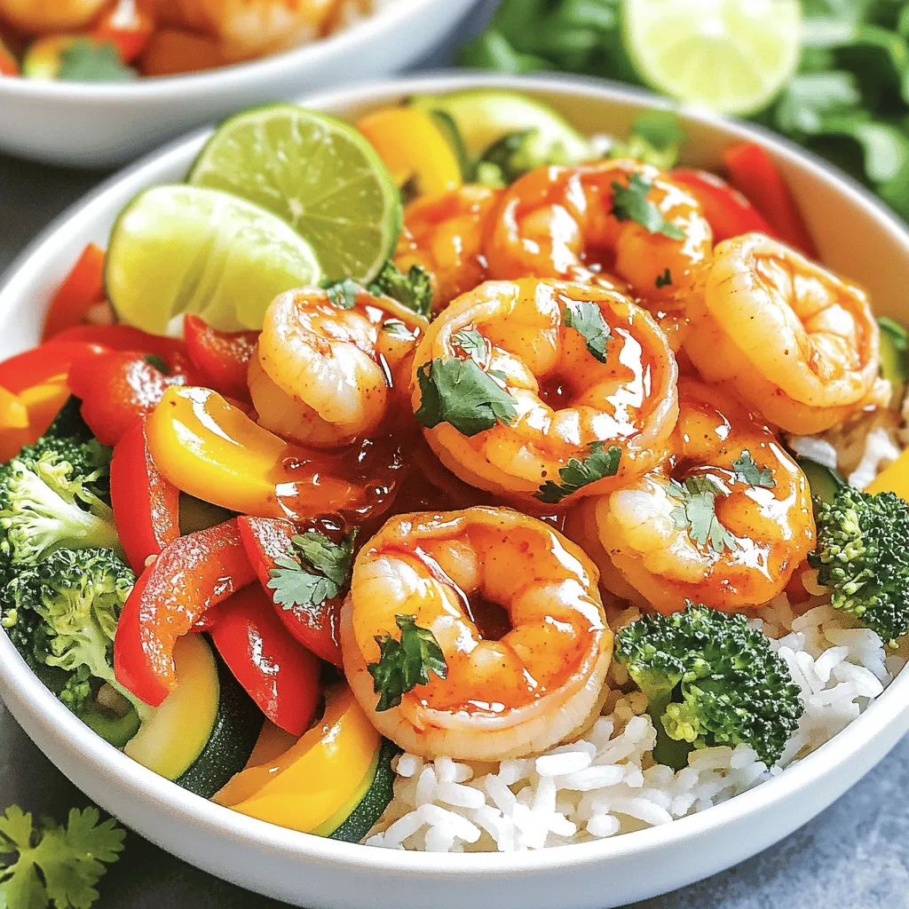 Spicy Sriracha Shrimp Bowls Sheet Pan Delight