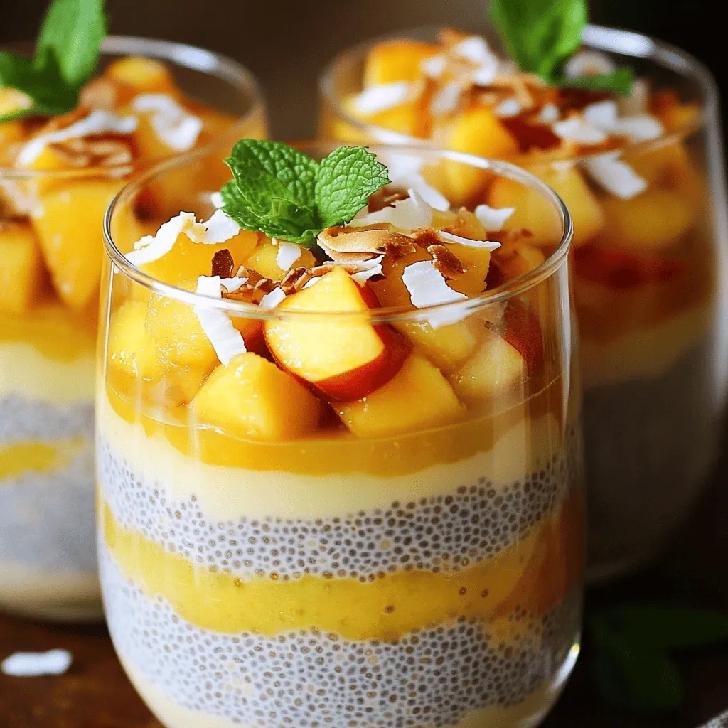 Peach Coconut Chia Pudding Delightful and Healthy Treat
