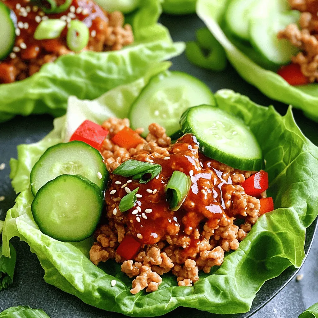 Sriracha Honey Chicken Lettuce Wraps Flavorful Delight