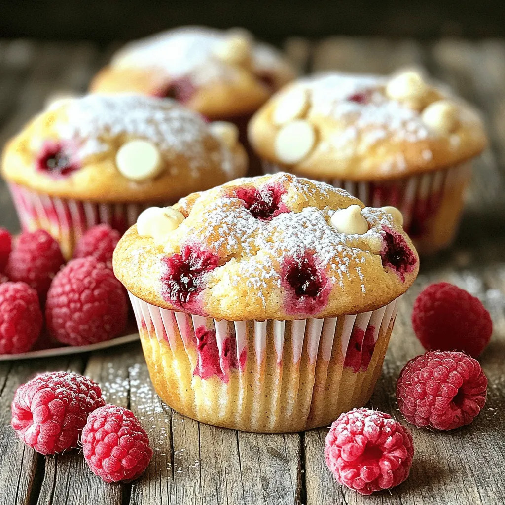 Raspberry White Chocolate Muffins Delightful and Easy