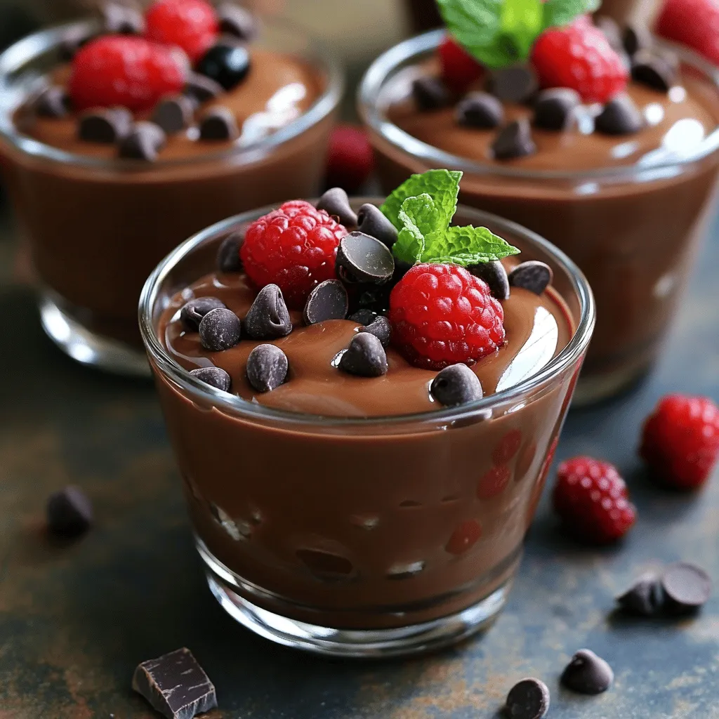Chocolate Cottage Cheese Pudding Cups Delightful Treat