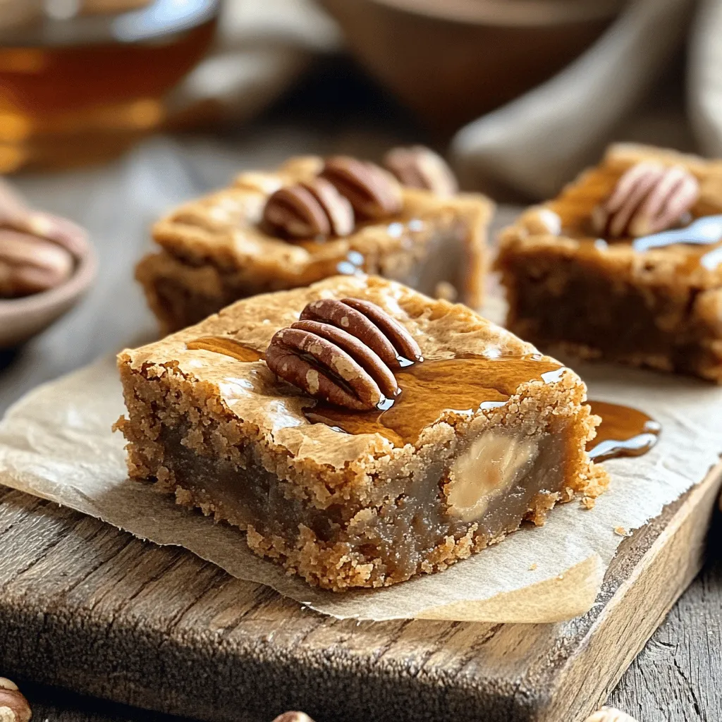 Brown Butter Maple Pecan Blondies Irresistible Treat