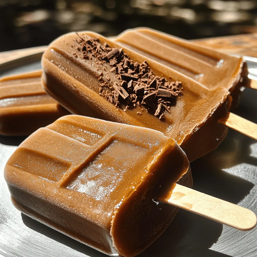 Mocha Iced Coffee Popsicles Cold and Refreshing Treat