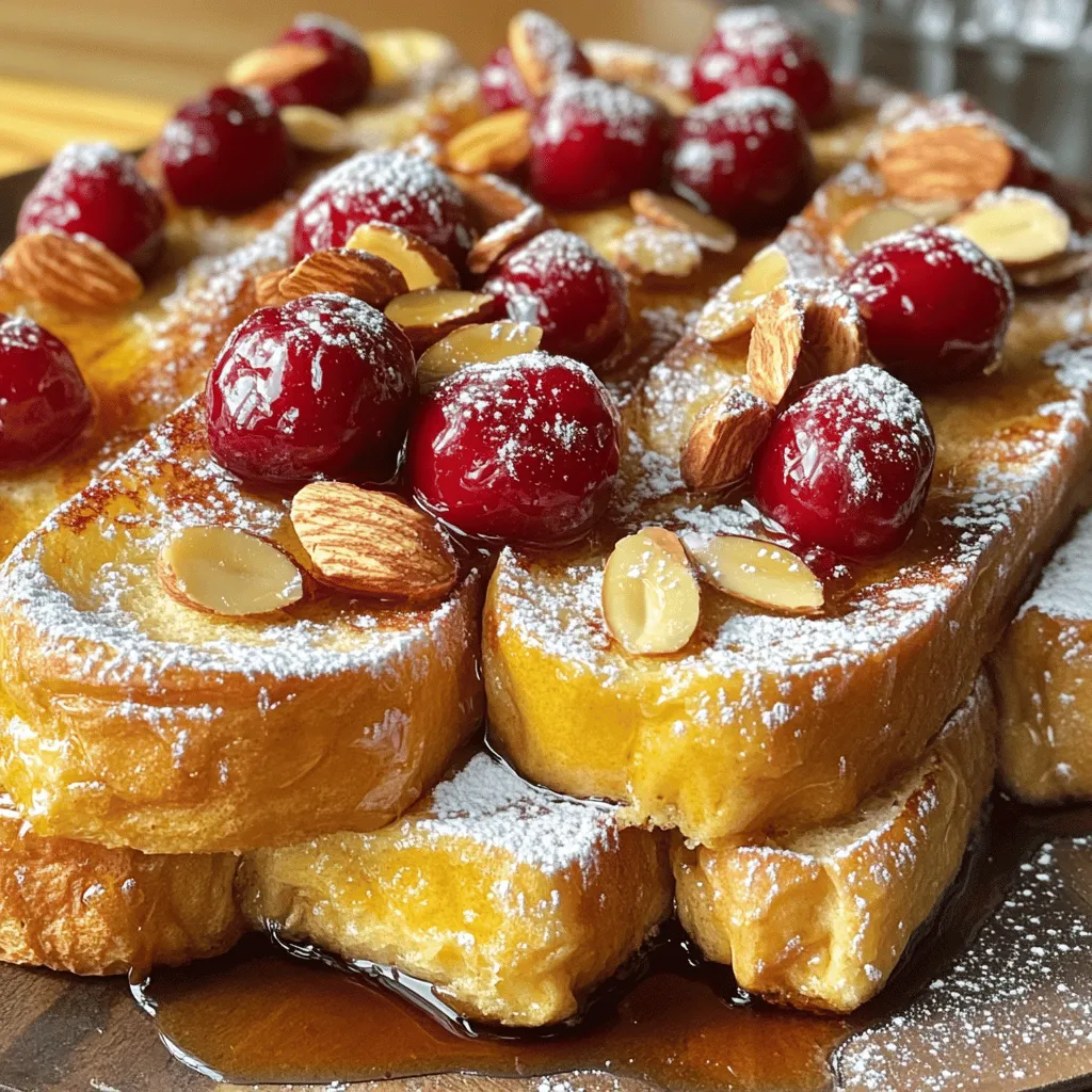 Cherry Almond Overnight French Toast Easy Morning Dish