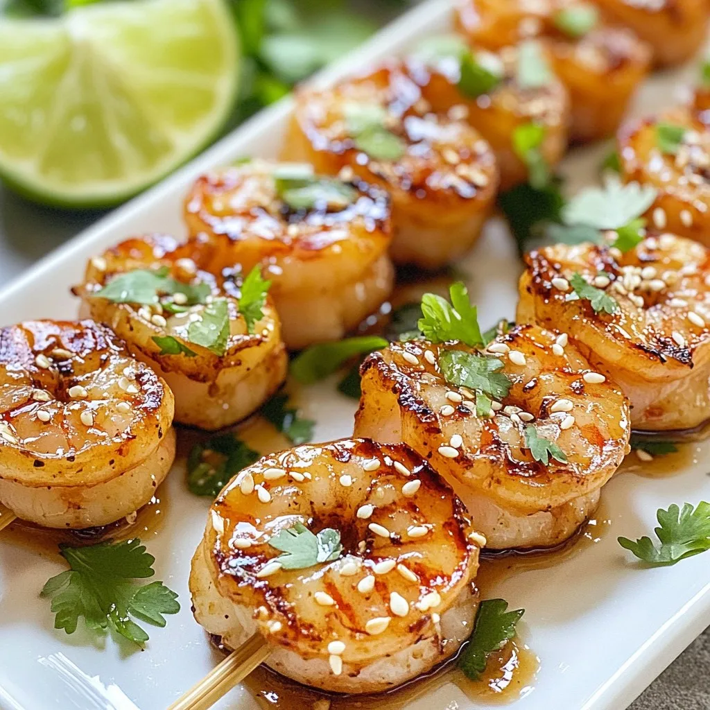 Honey Garlic Shrimp Skewers Quick and Flavorful Meal