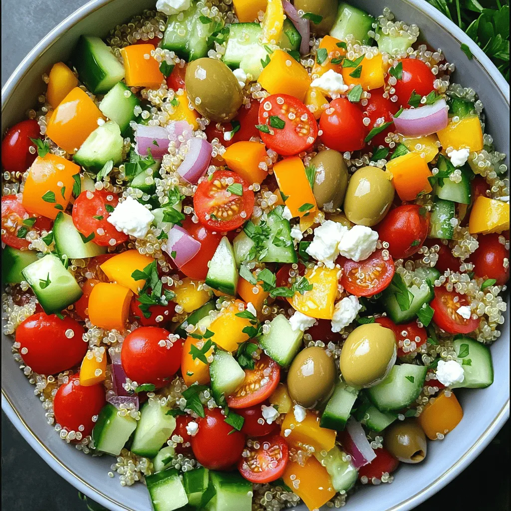 Mediterranean Quinoa Salad Flavorful and Fresh Dish
