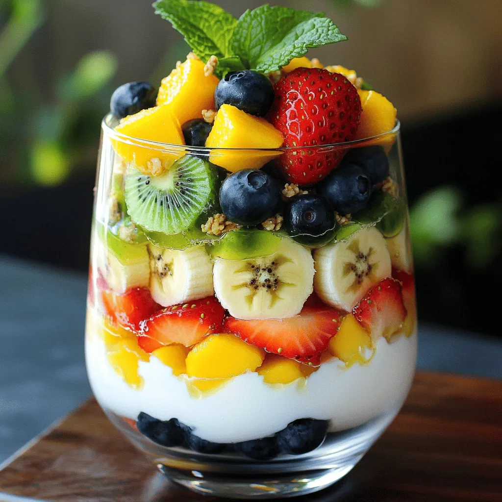 Fruit and Yogurt Parfait Delightful Healthy Snack