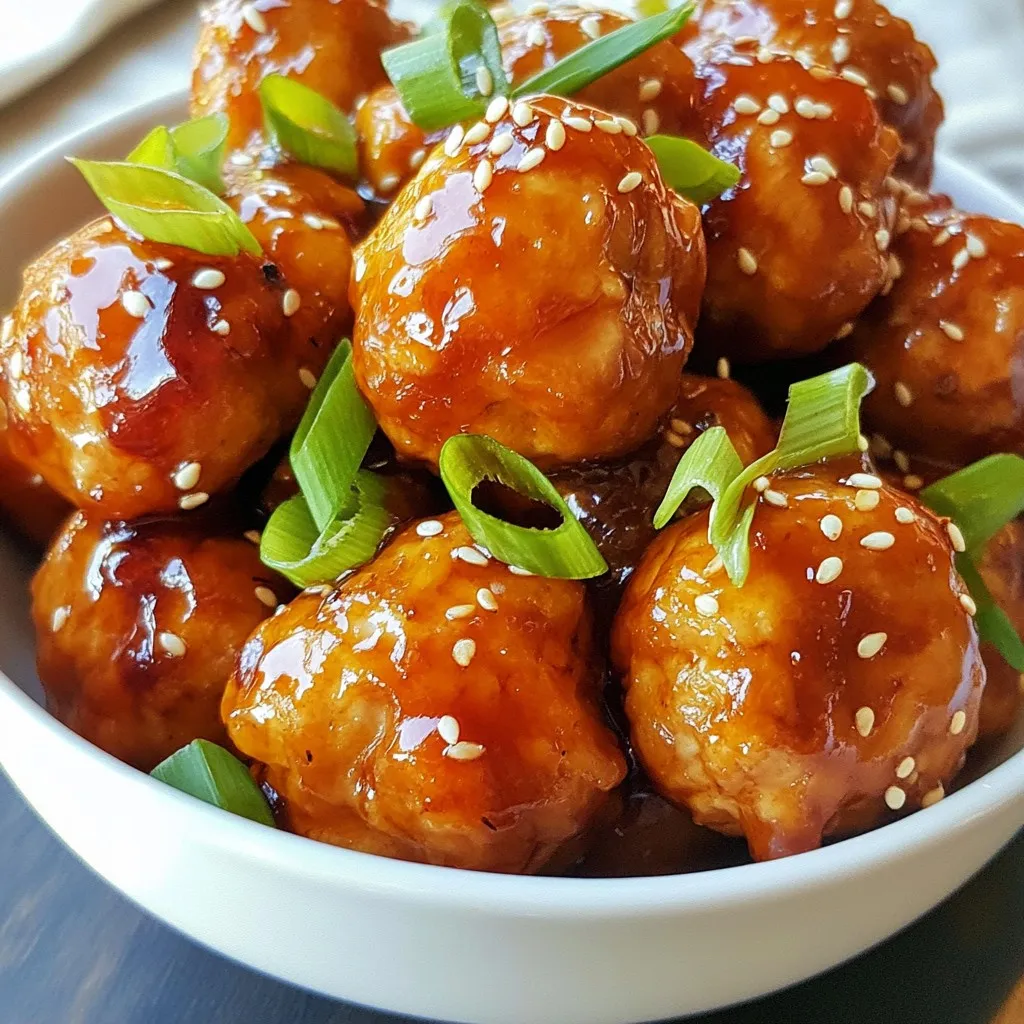 Sriracha Honey Chicken Meatballs Flavorful and Easy