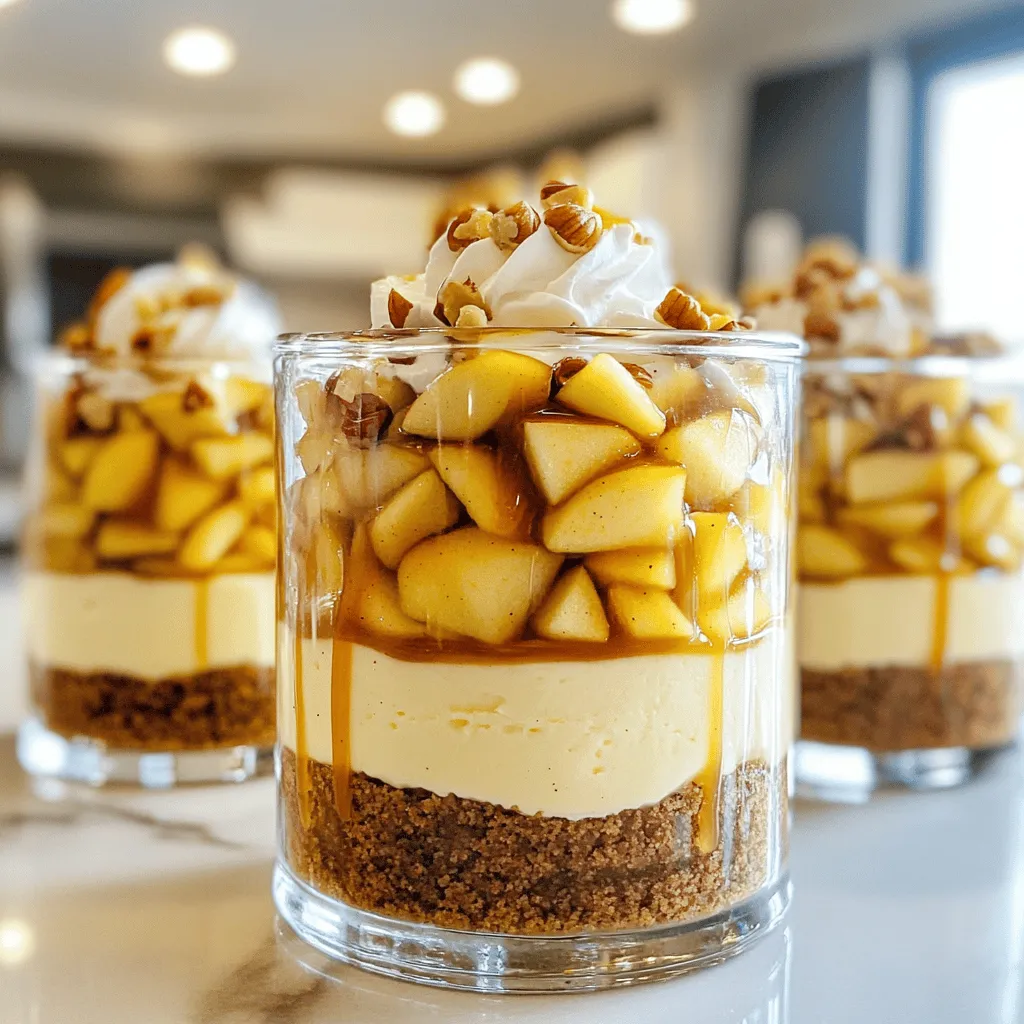 Caramel Apple Cheesecake Cups Irresistible Dessert Treat