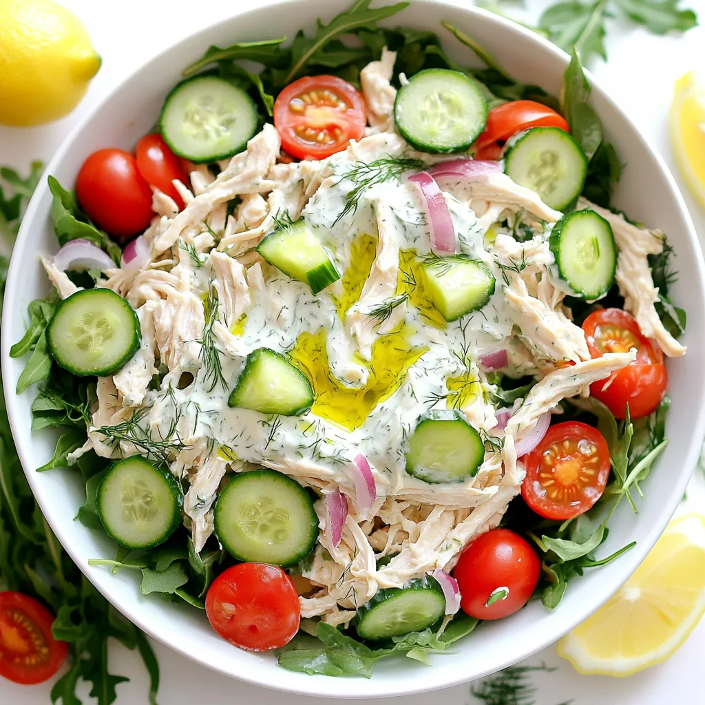 Tzatziki Chicken Salad Flavorful and Easy Recipe