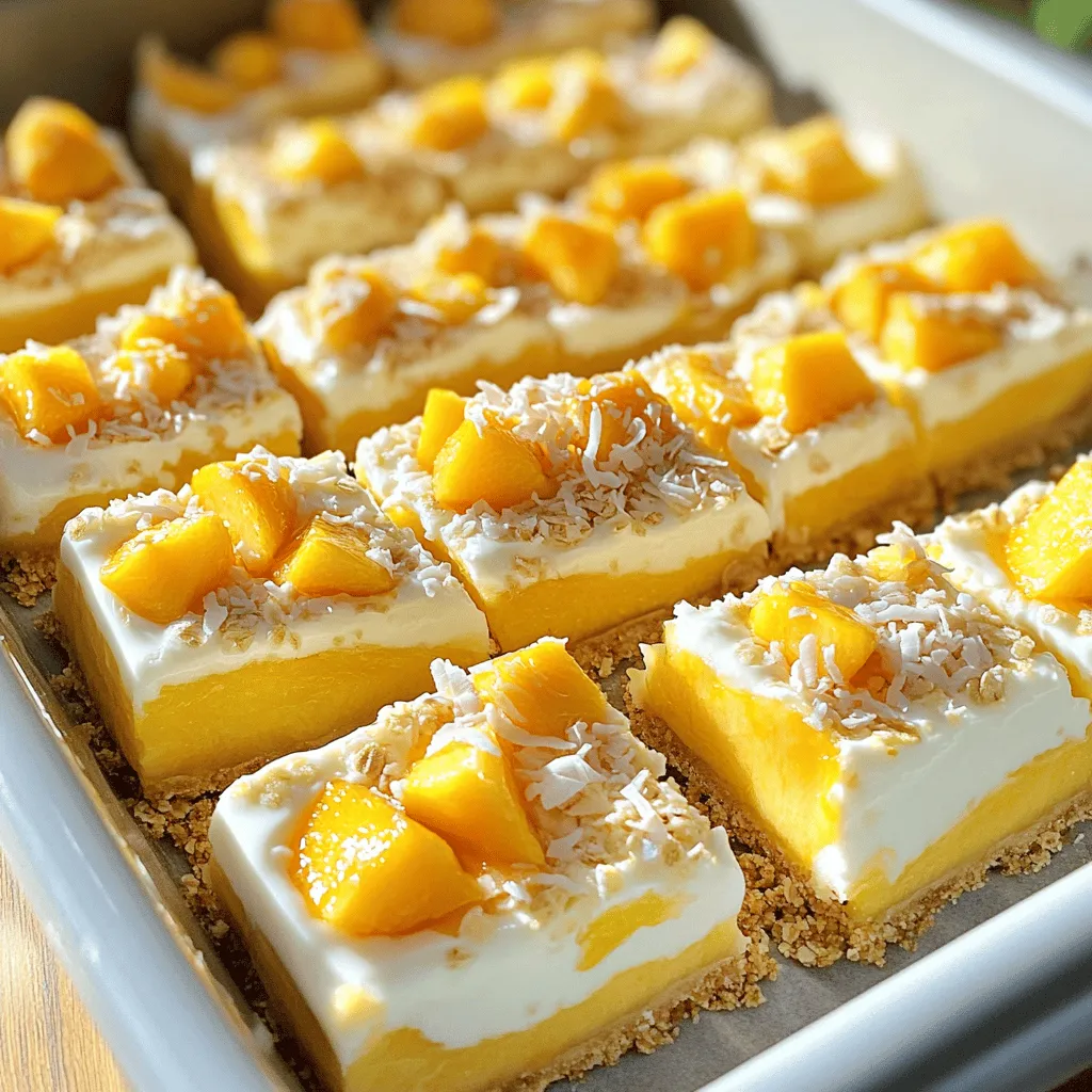 No-Bake Peach Yogurt Bars Tasty and Easy Treat