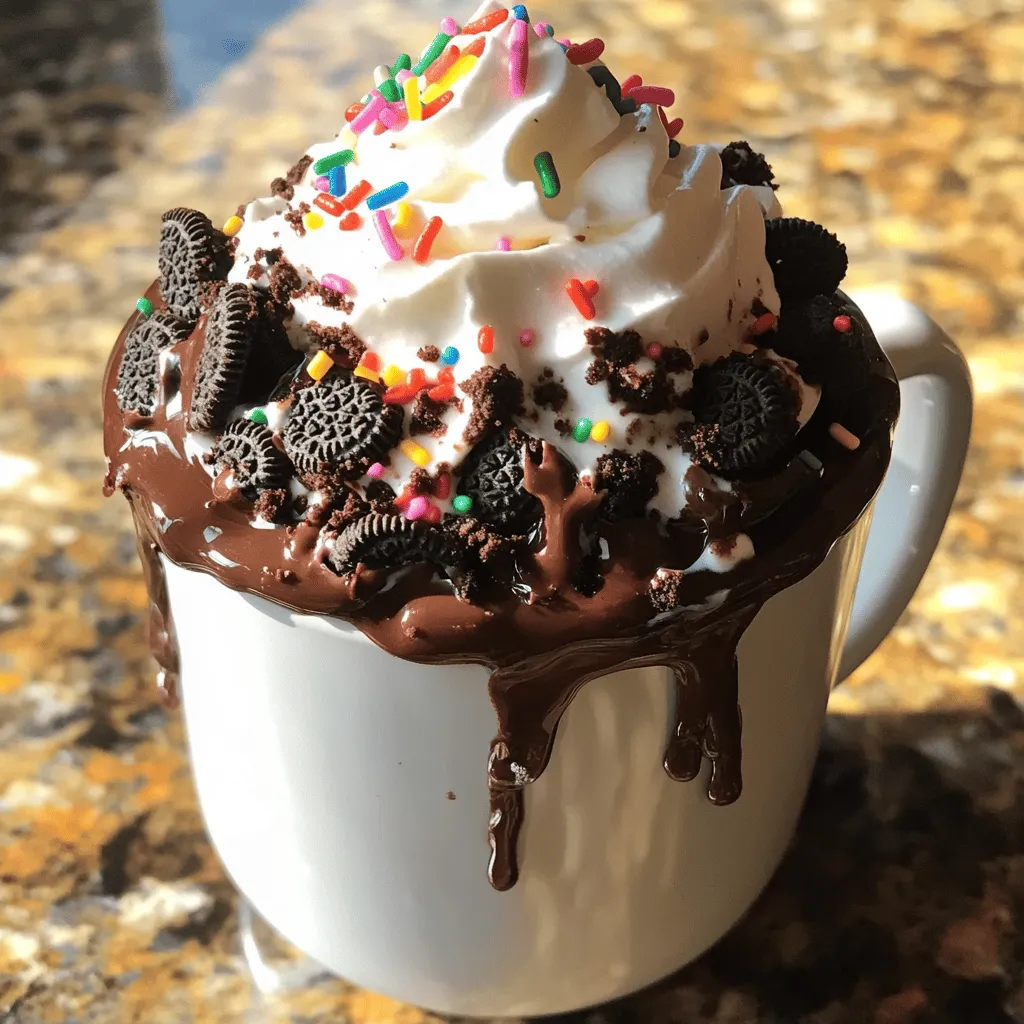 Oreo Mug Cake Quick and Simple Dessert Treat