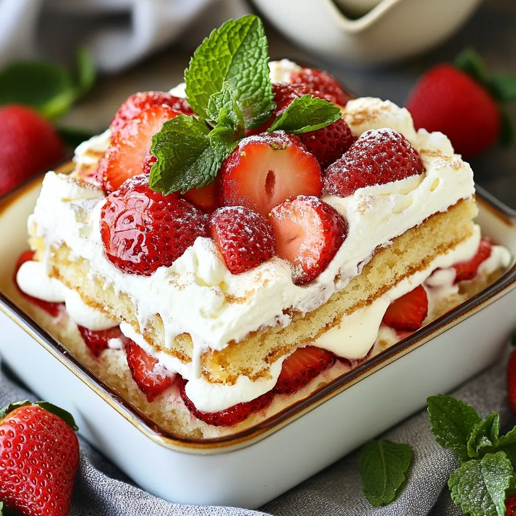 Strawberry Shortcake Icebox Cake Simple and Scrumptious