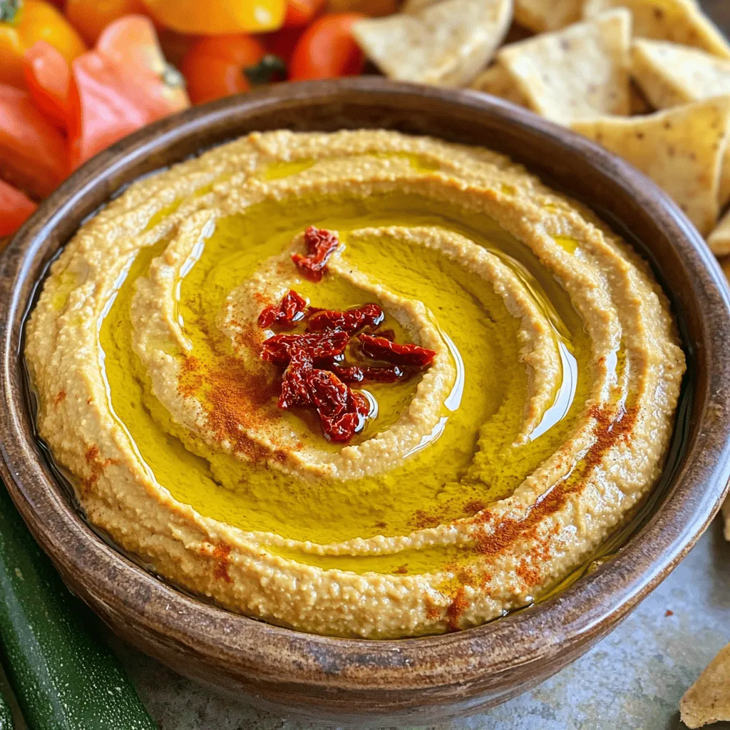 Savory Sun Dried Tomato Hummus Easy and Flavorful Recipe