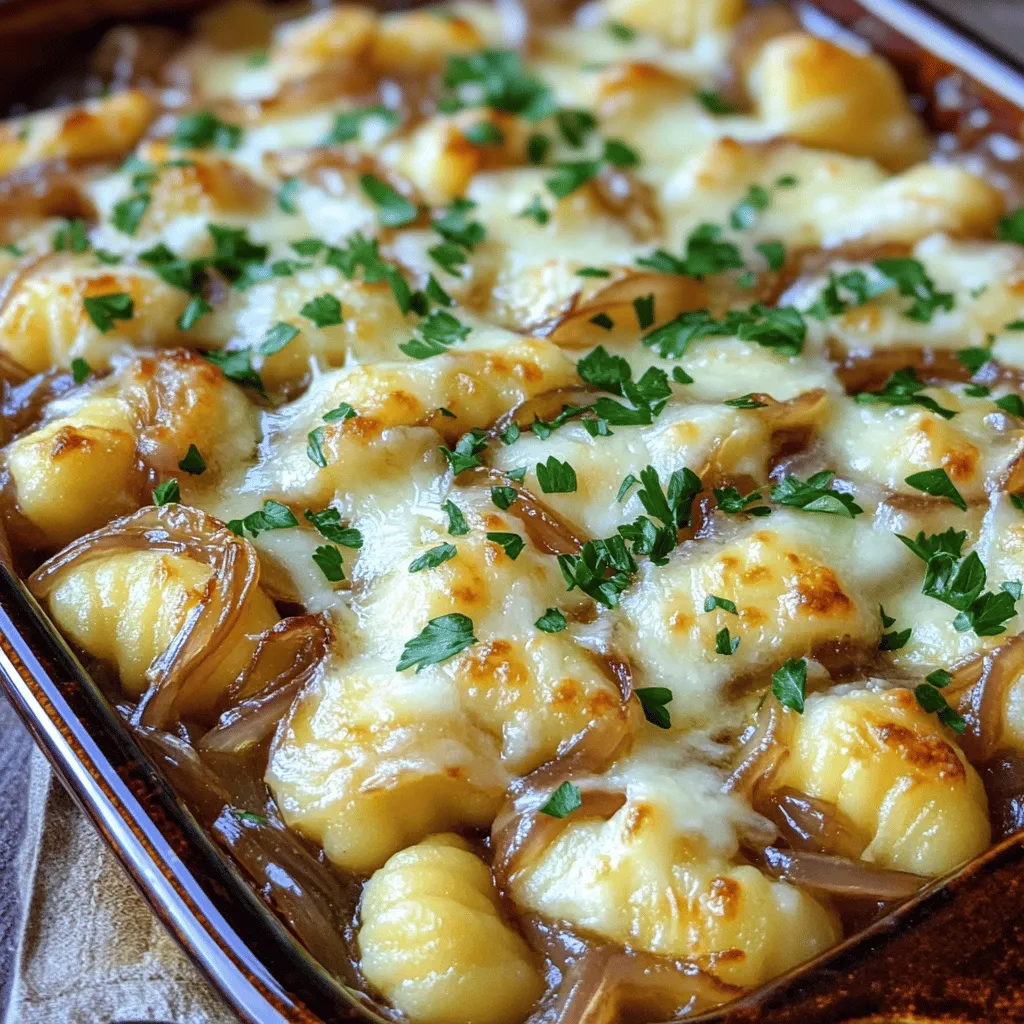 Baked French Onion Gnocchi Simple and Savory Delight