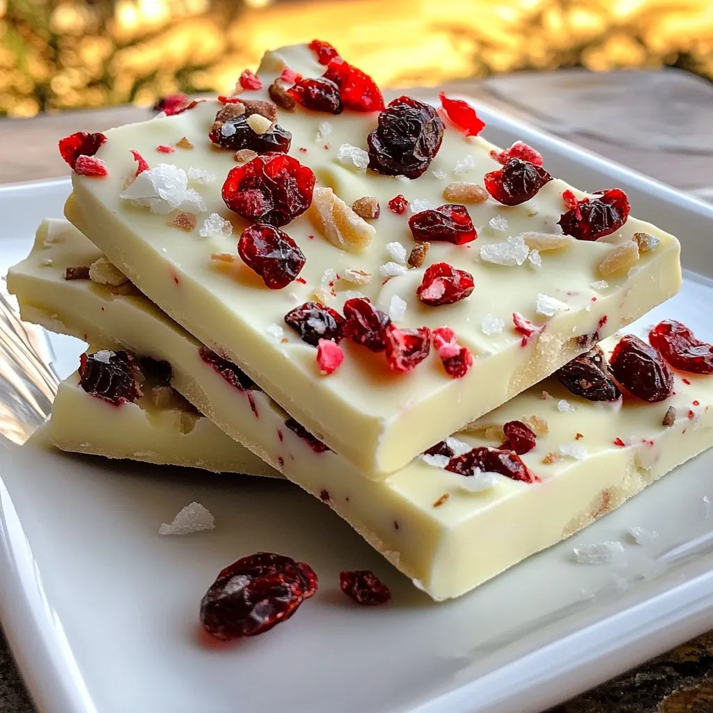 Peppermint Cranberry Bark Delightful Holiday Treat