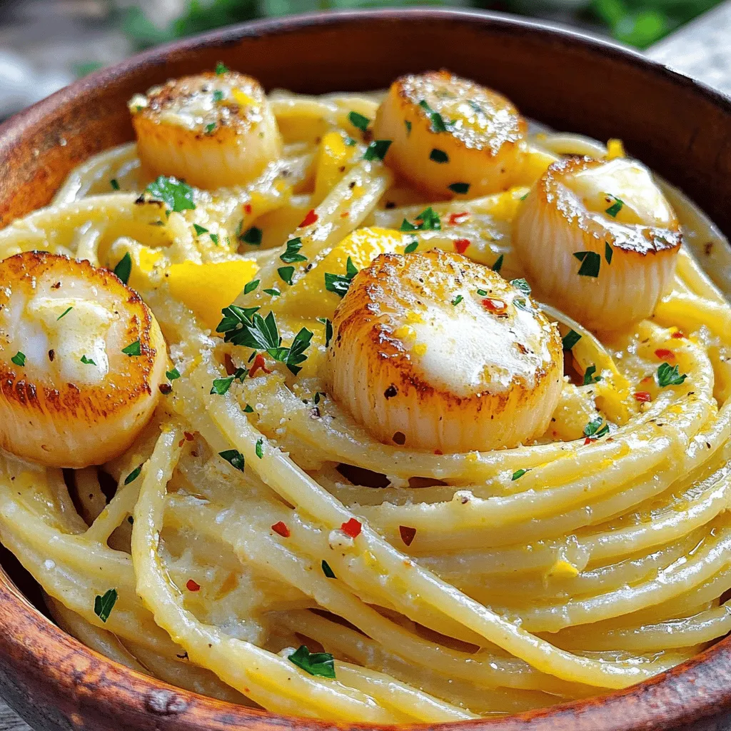 Minute Garlic Butter Scallop Pasta Easy and Tasty Meal