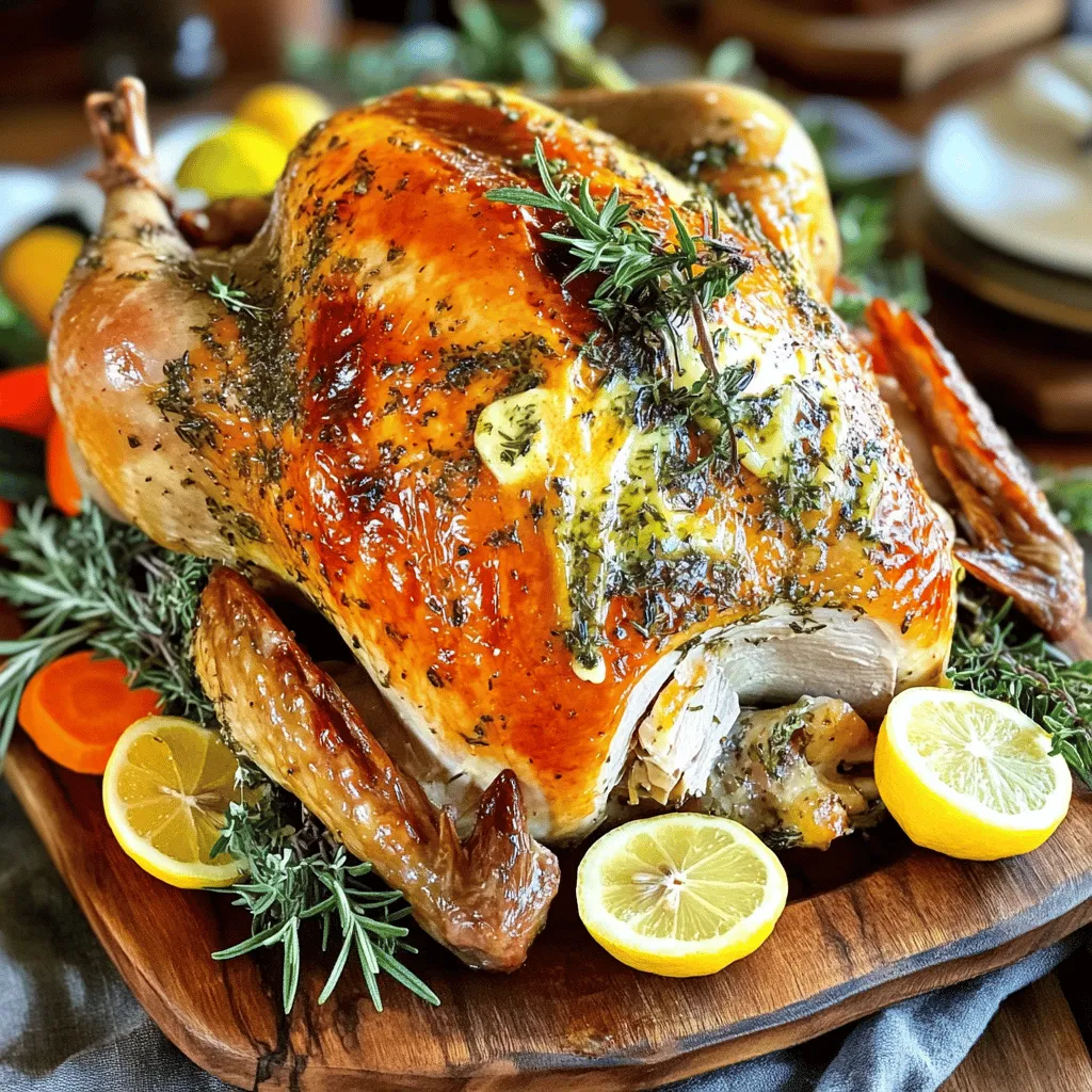 Garlic Herb Roasted Turkey Flavorful and Tender Delight